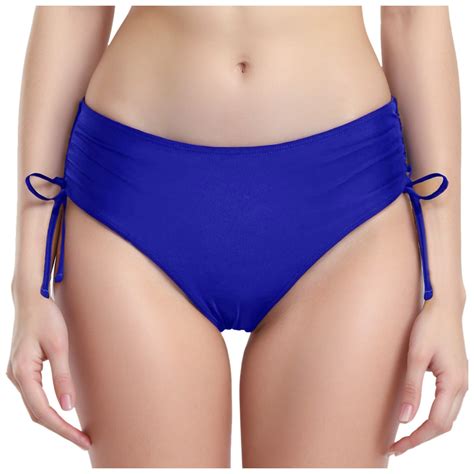 Sngxgn Bikini Bottoms For Women String Swim Bottom Adjustable Side Tie Bikini Bottom Low Rise