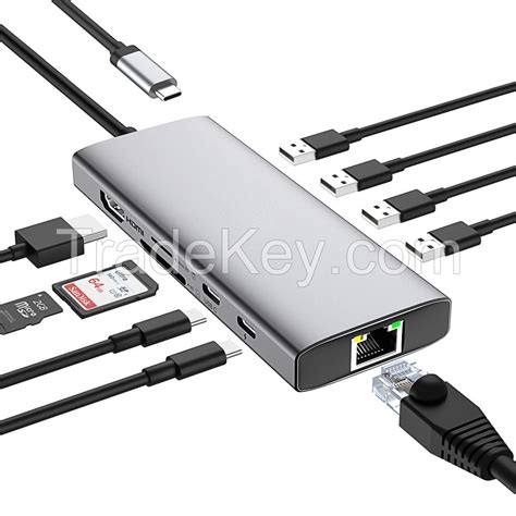 10 In 1 USB Hub Docking Station With USB C Convert Into USB A 2 0 3 0