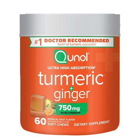 New Qunol Turmeric Ginger Chews 60 Ct Cvs Pharmacyingredients