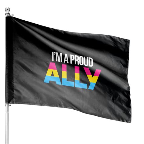 Ally Pride Flag House Flags Proud Ally Pansexual Flag Lgbt Pride Flag Pan Gay Lesbian
