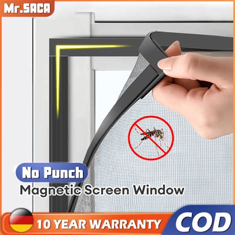 New Adjustable Magnetic Window Screen Detachable Anti Mosquito