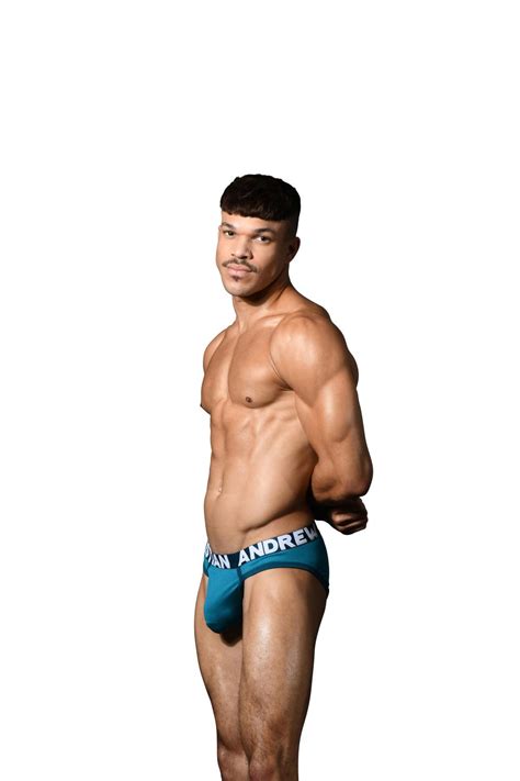 Pánské slipy Andrew Christian modré ALMOST NAKED 93527 TEAL