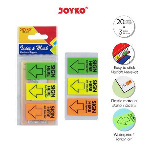 Jual Joyko Index Mark Penanda Pembatas Im Plastik Shopee