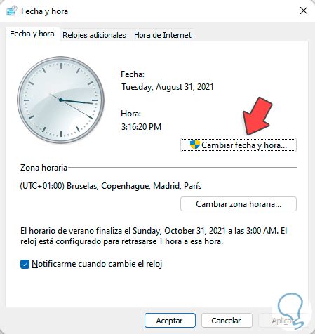 Cambiar Hora Windows A Horas Solvetic