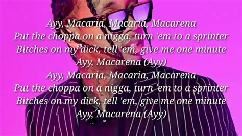 Tyga Ayy Macarena Lyrics Vidéo Youtube