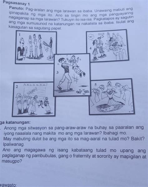 Ipinapakita Ng Mga Ito Ano Sa Tingin Mo Ang Mga Pangyayaring Panuto