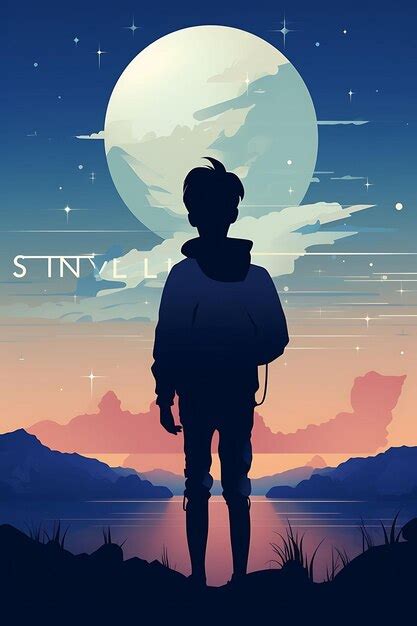 Premium Ai Image A Poster Of A Boy Exploring The Endless Horizon B