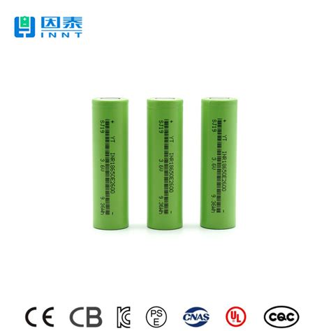 18650 Rechargeable Battery Lithium Cell Li Ion 2500mAh 3 6V High