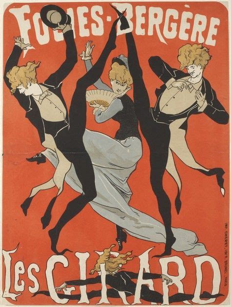 Poster for Les Girards at the Folies Bergère 1877 Jules Chéret French