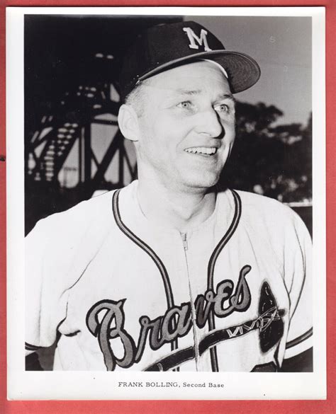 Milwaukee Braves Team Issue X Glossy Type Frank Bolling Ebay