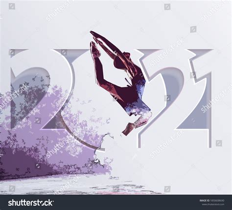 Ballet Dancer Jumping Silhouette Girl 2021 Stock Illustration 1850608690 | Shutterstock