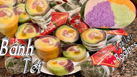 Bánh tét ngũ sắc nấu nhanh bằng nối áp suất thơm ngon mềm dẻo- Multicolor sticky rice cake - YouTube