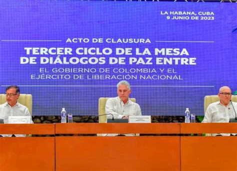 Firma Histórica Del Cese Al Fuego Bilateral Entre El Gobierno