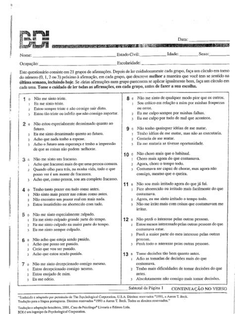 BDI | PDF