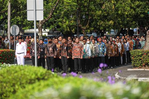 Kemensetneg Gelar Upacara Peringatan Hari Kesaktian Pancasila