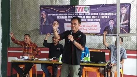 Edi Arsadad Terpilih Sebagai Ketua Pengurus Wilayah Ikatan Wartawan