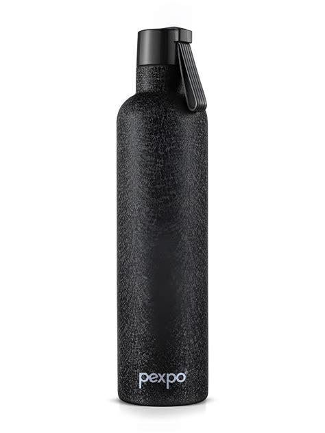 Buy Pexpo Oslo Black ISI Certified Thermosteel Hot And Cold Flask Insulated Water Bottle Ml