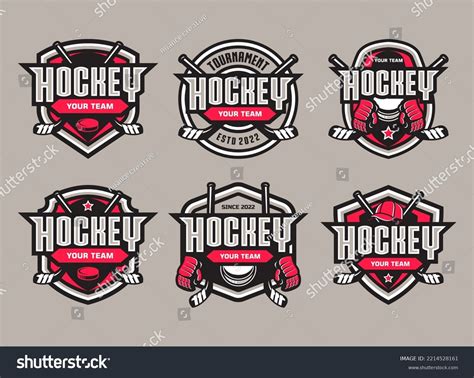 Hockey Tournament Sport Logo Template Modern Stock Vector (Royalty Free) 2214528161 | Shutterstock