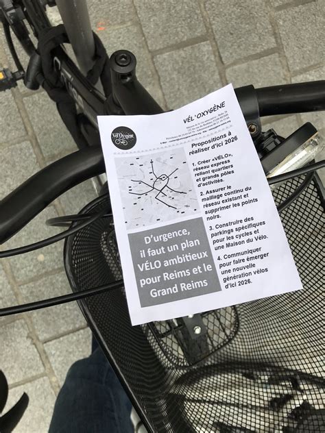 Vél Oxygène Reims on Twitter Tractage pour la mise en place d un