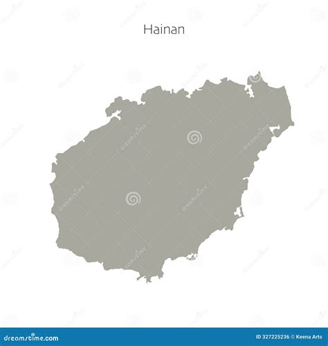 Hainan Region Of China Vector Map Illustration | CartoonDealer.com