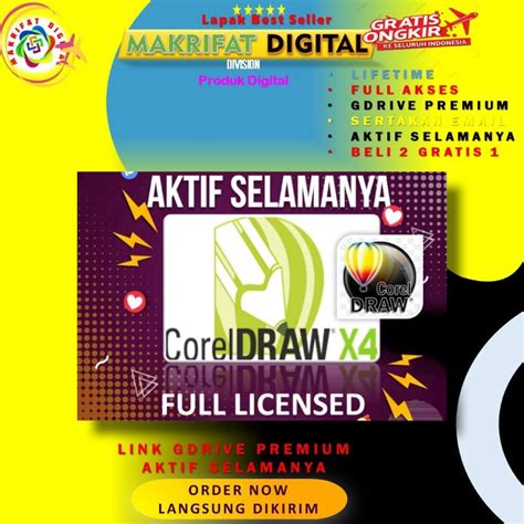 Jual Design Grafis Coreldraw X Full Version No Trial Lifetime Aktif