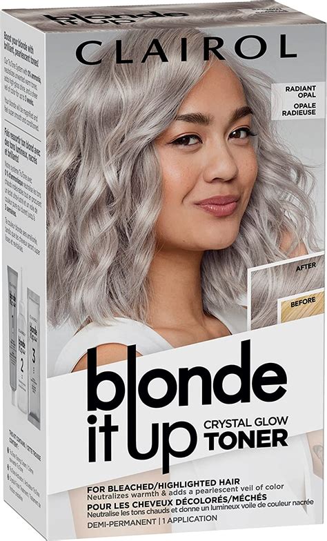 Blonde It Up Crystal Glow Toners Demi-Permanent Hair Dye, Radiant Opal ...