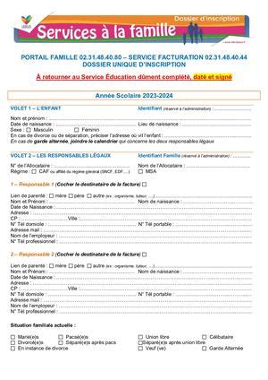 Calam O Dossier Inscriptions Scolaires