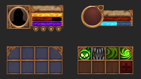 Fantasy Rpg Gui In 2d Assets Ue Marketplace