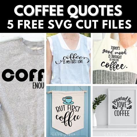 Trendy Coffee Quotes For Crafty Girls 5 Free Svgs Sustain My Craft Habit