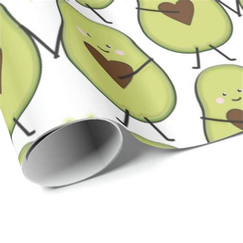 Holy Guacamole Heart Avocado Baby Shower Twins Wrapping Paper Zazzle