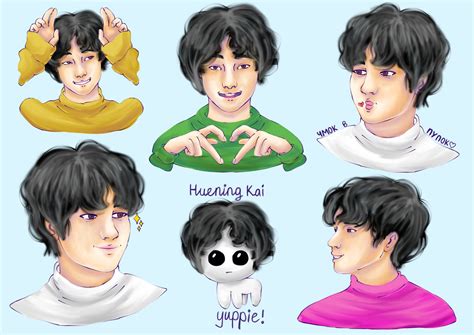 Huening Kai Stickers For My Bestie By Ripleytayado On Deviantart