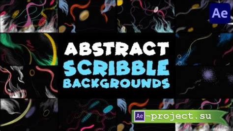 Videohive Abstract Scribble Backgrounds After Effects