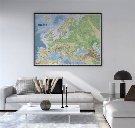 Europe Map Print Europe Map Wall Art PRINTABLE Europe Map - Etsy