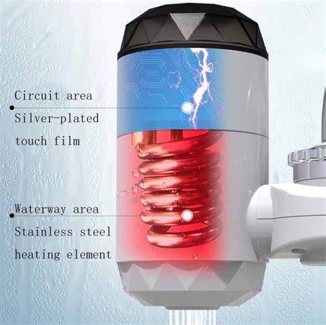 Zoosen Electric Hot Water Faucet ประเภทการเชอมตอ Instant Hot Water Faucet EU Plug Style