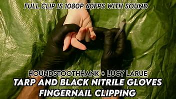 Tarp And Black Nitrile Gloves Fingernail Clipping Xvideos
