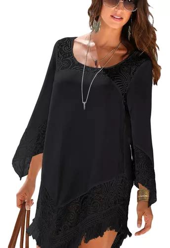 Bsubseach Mujer Vestido Corto De Playa De Cubre Bikini Meses sin interés