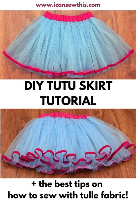 How To Sew A Tutu Skirt Step By Step Tutorial I Can Sew This Diy