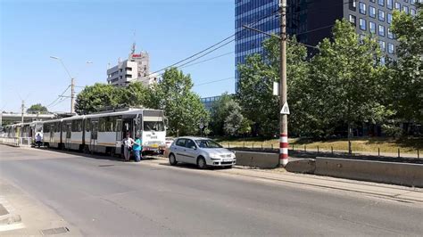 B365 Circulația tramvaielor de pe linia 5 blocată pentru 90 de