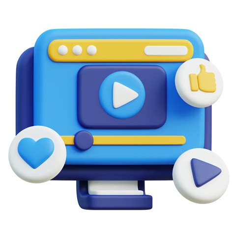 Video Marketing 3d Icon Design For Poster Banner 41646575 Png