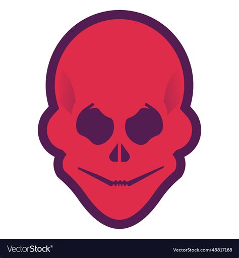 Evil skull logo Royalty Free Vector Image - VectorStock