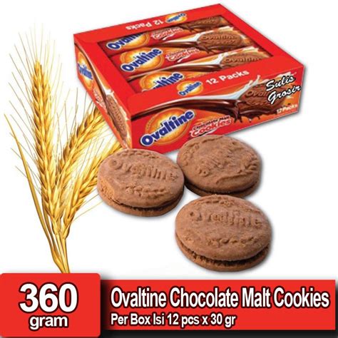 Jual Ovaltine Chocolate Malt Cookies Per Box Isi 12 Pcs X 30 Gr