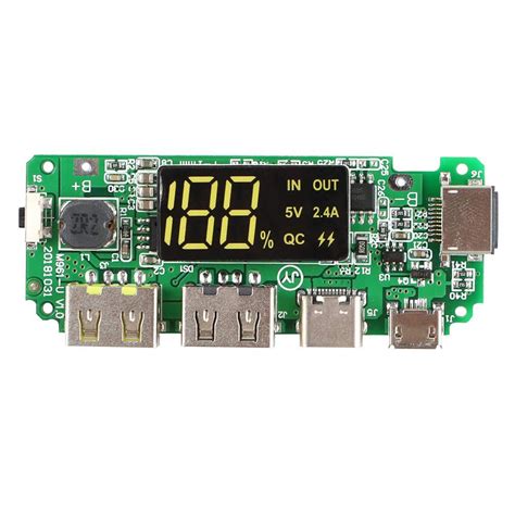 USB 2.4A мобильный блок питания зарядный модуль плата зарядного ...