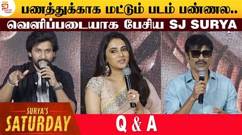 Surya S Saturday Movie Team Q A With Press Nani SJ Surya Priyanka