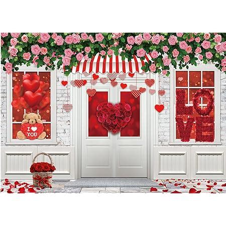 Amazon Mocsicka Valentine S Day Wood Door Photography Backdrop