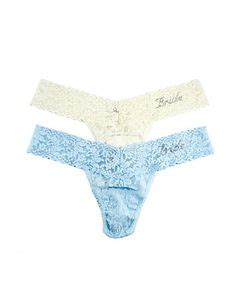 Hanky Panky Thong Bride Low Rise Honeymoon Lingerie Bridal Boudoir Friend Wedding Our