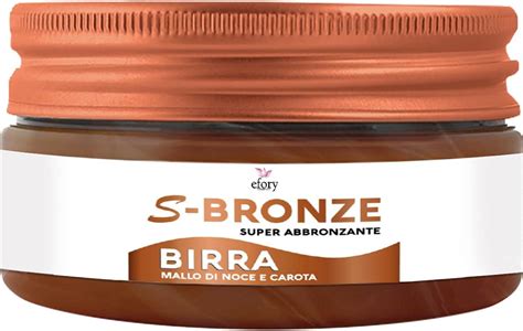 S Bronze Super Abbronzante Birra Mallo Di Noce E Carota Ml Efory