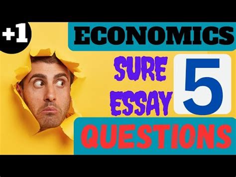 PLUS ONE SURE 5 QUESTIONS ECONOMICS YouTube