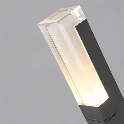 Black Bollard Lights Minimalist Outdoor Garden Pathway Lamp Dazuma