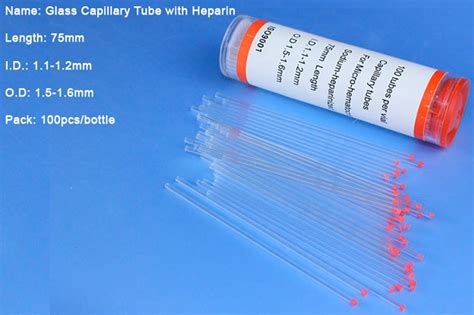 Китай Красная верхняя стеклянная микрогематокритная капиллярная трубка ...