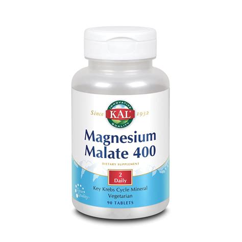 KAL® Magnesium Malate 400 | Chelated with Malic Acid for Energy ...